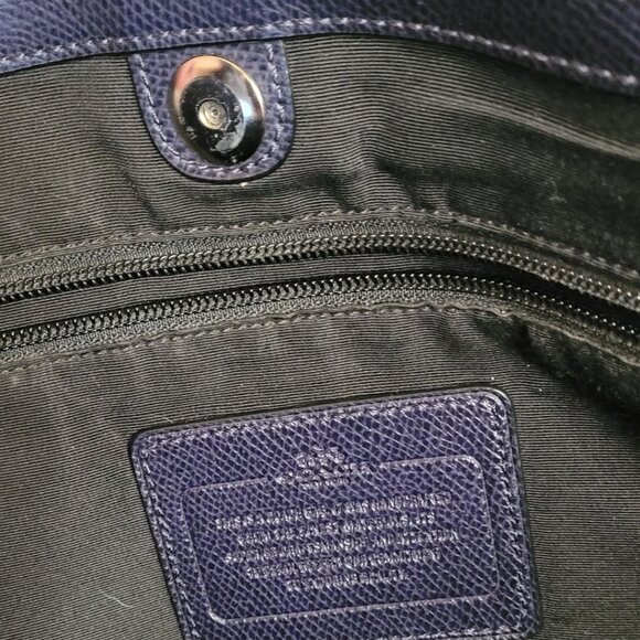 COACH Authentic Metropolitan Laptop Bag - Navy Blue - Picture 3 of 10